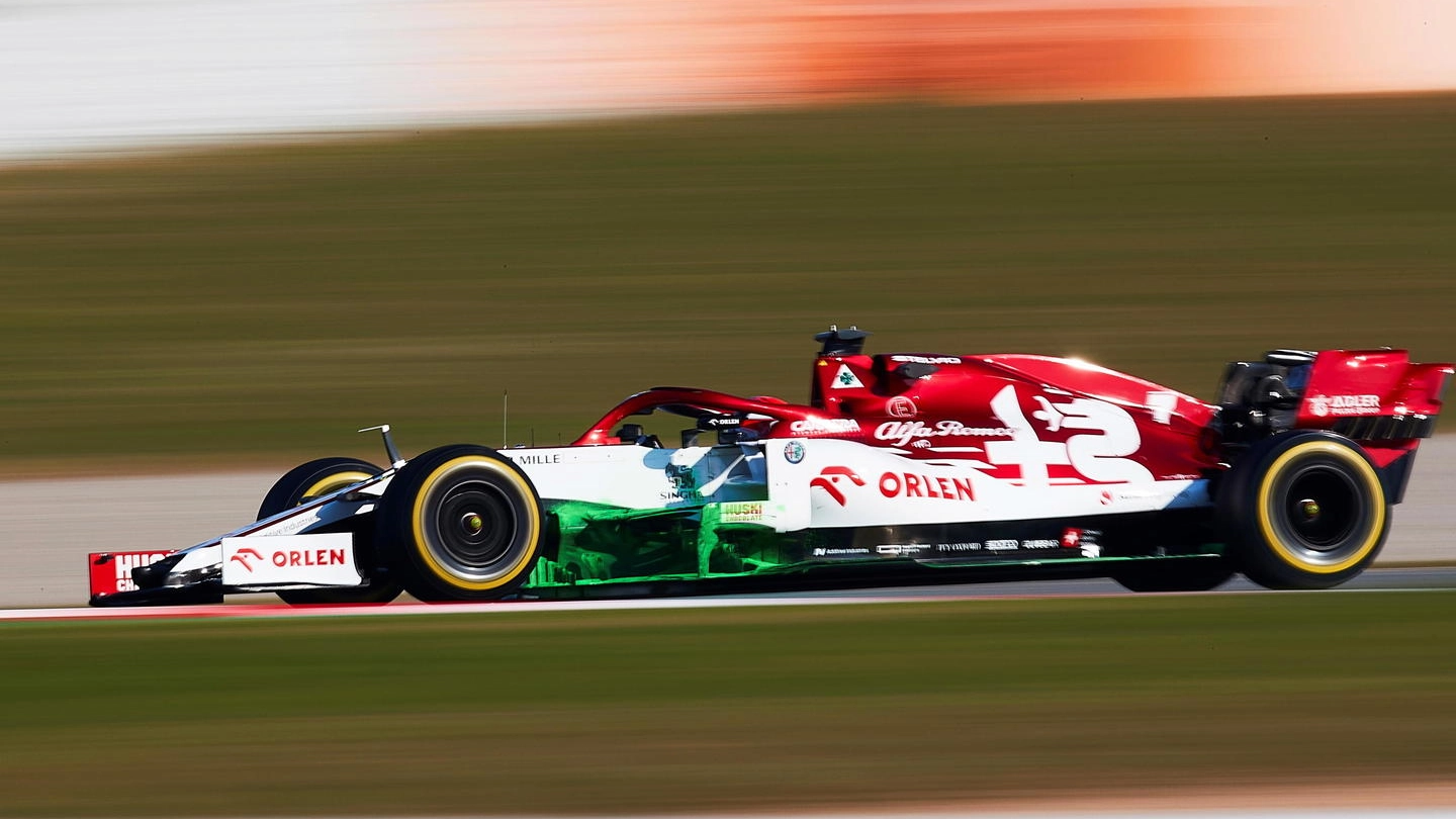 Kimi Raikkonen su Alfa Romeo Racing (Ansa)