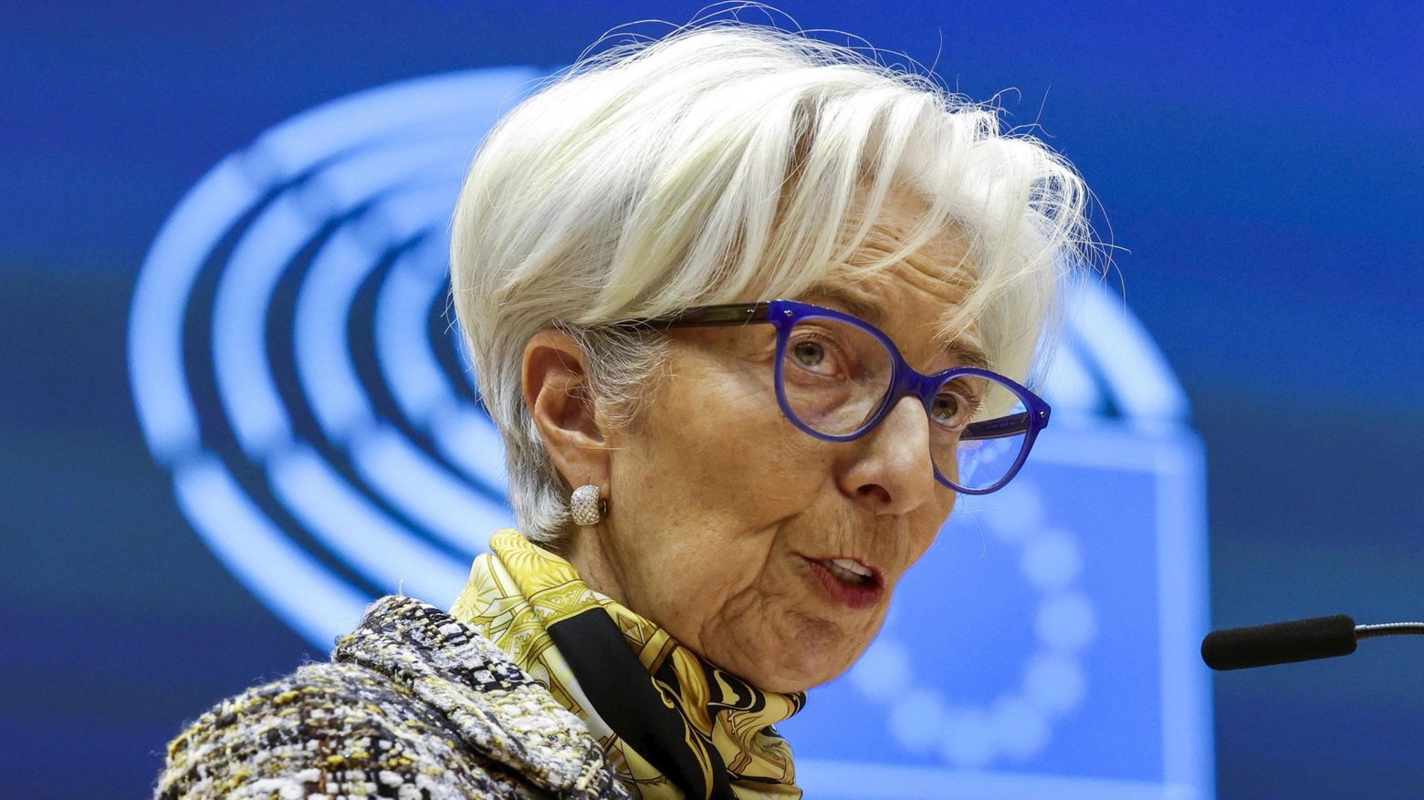 Christine Lagarde, 65 anni, è presidente della Banca centrale europea dal 2019