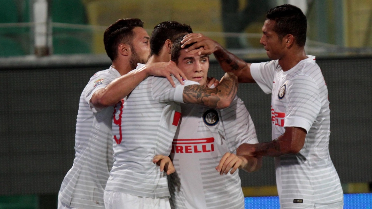 Kovacic in gol a Palermo (Lapresse)