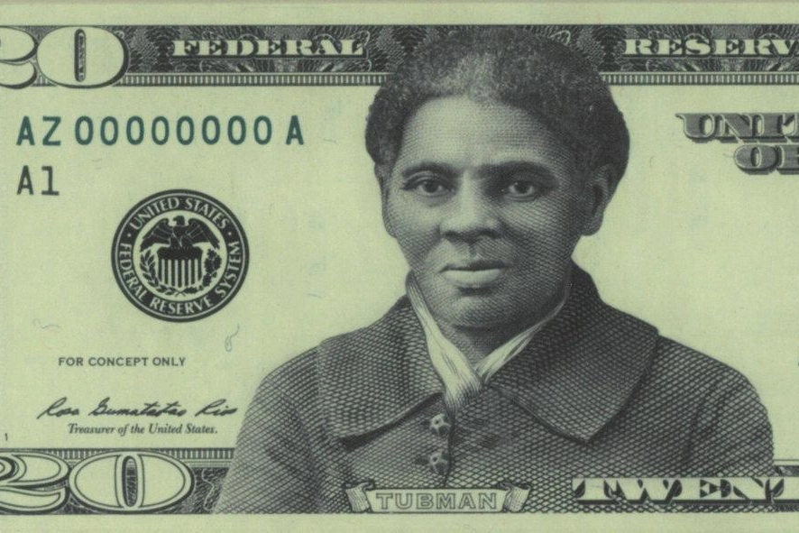 Una possibile elaborazione della banconota da 20 dollari con l’effigie della Tubman