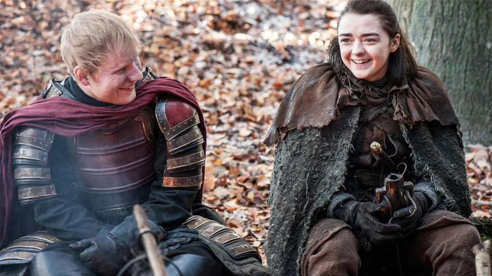 Maisie Williams ed Ed Sheeran in 'Game of Thrones' – Foto: HBO