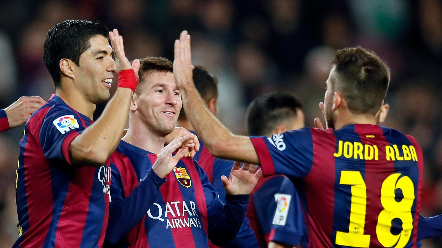 Suarez festeggia il primo gol nella Liga (Reuters)
