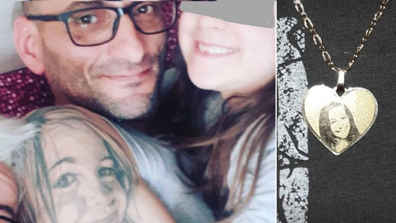 Fabio Rinaldo ha tatuato sul braccio il ritratto della figlioletta Giulia