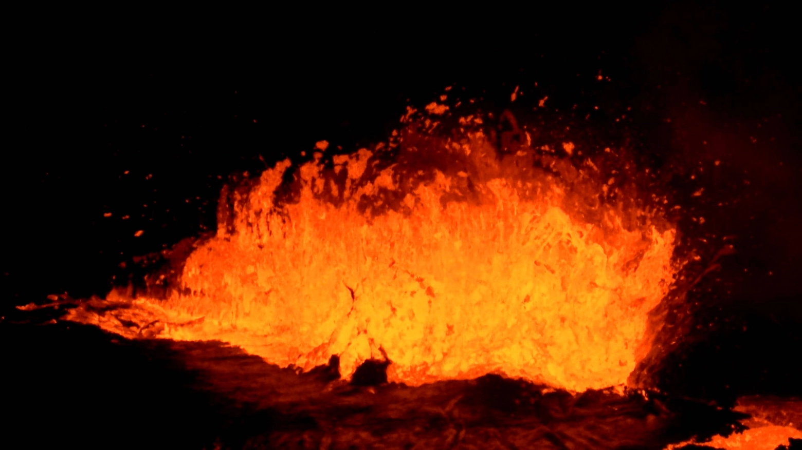 Kilauea, fiume di lava alle Hawaii (Olycom)