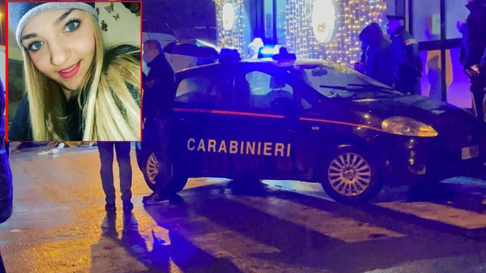 I carabinieri sul luogo del delitto di Giovanna Cantarero (nel riquadro)