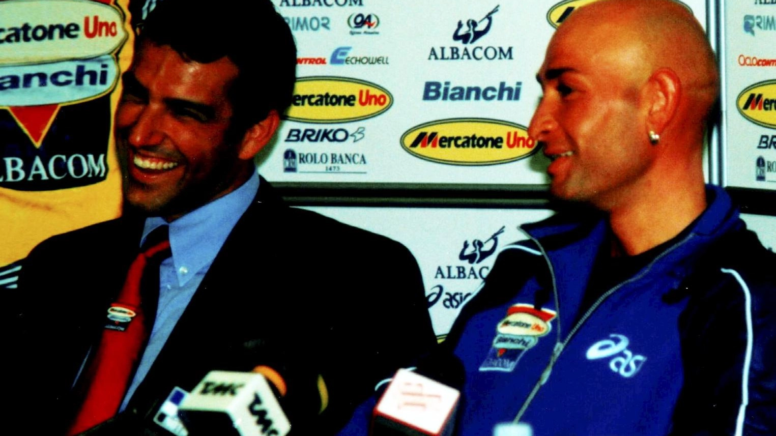 Andrea Agostini, 51 anni, e Marco Pantani