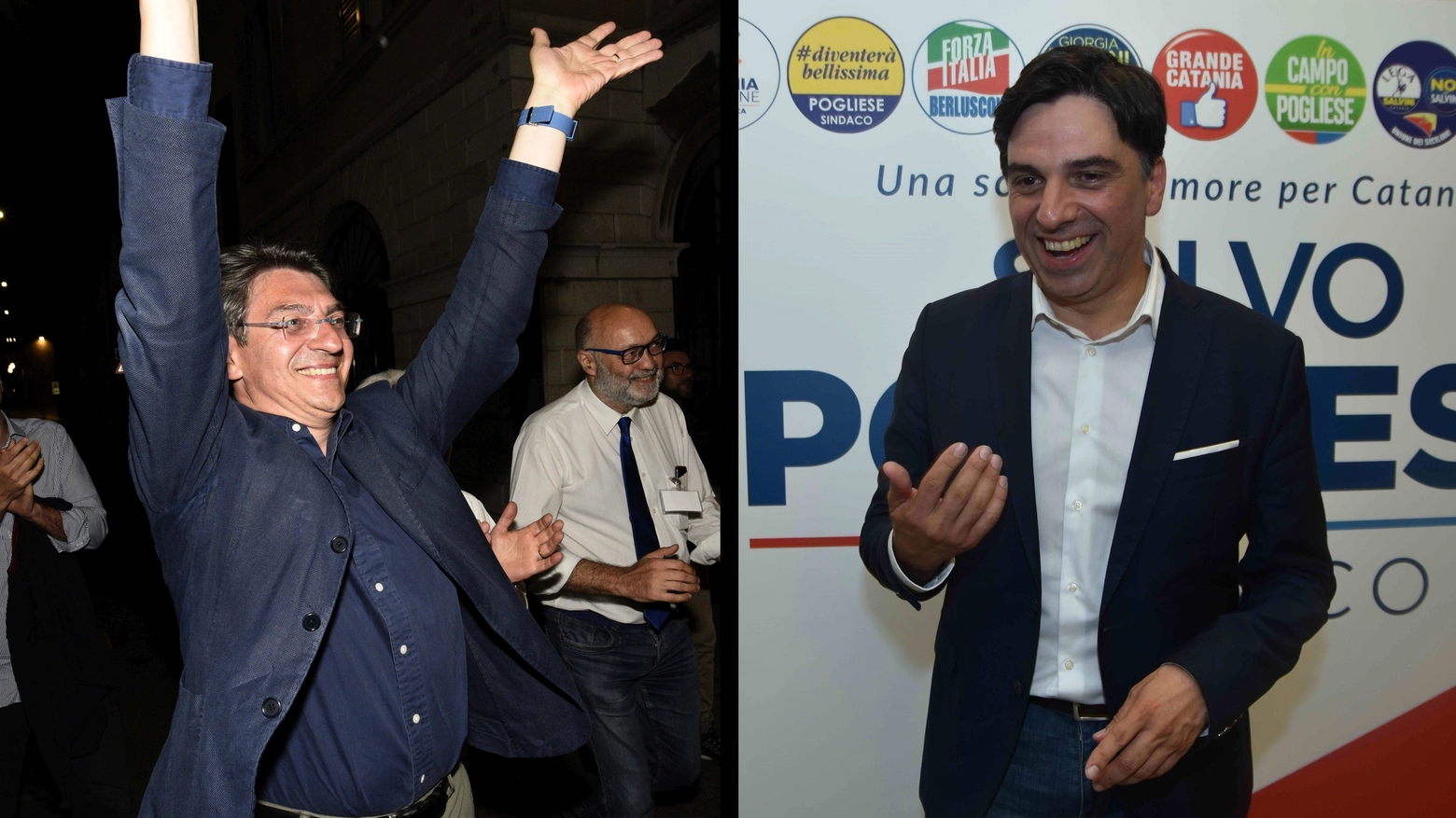 Emilio Del Bono (sindaco di Brescia) e Salvo Pogliese (sindaco di Catania)