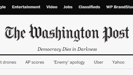 Il Washington Post cambia la testata web (da Wp)