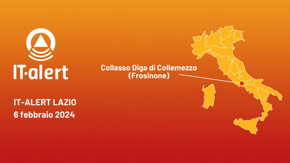 IT-Alert Lazio 2024: verrà simulato il crollo della Diga di Collemezzo (Frosinone)