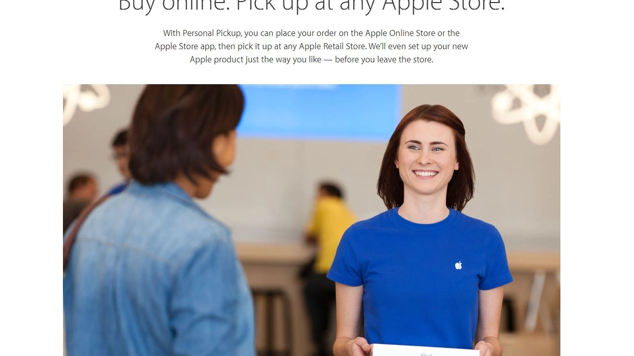 Negli Apple Retail Store la possibilità di ritirare il dispositivo ordinato online (apple)