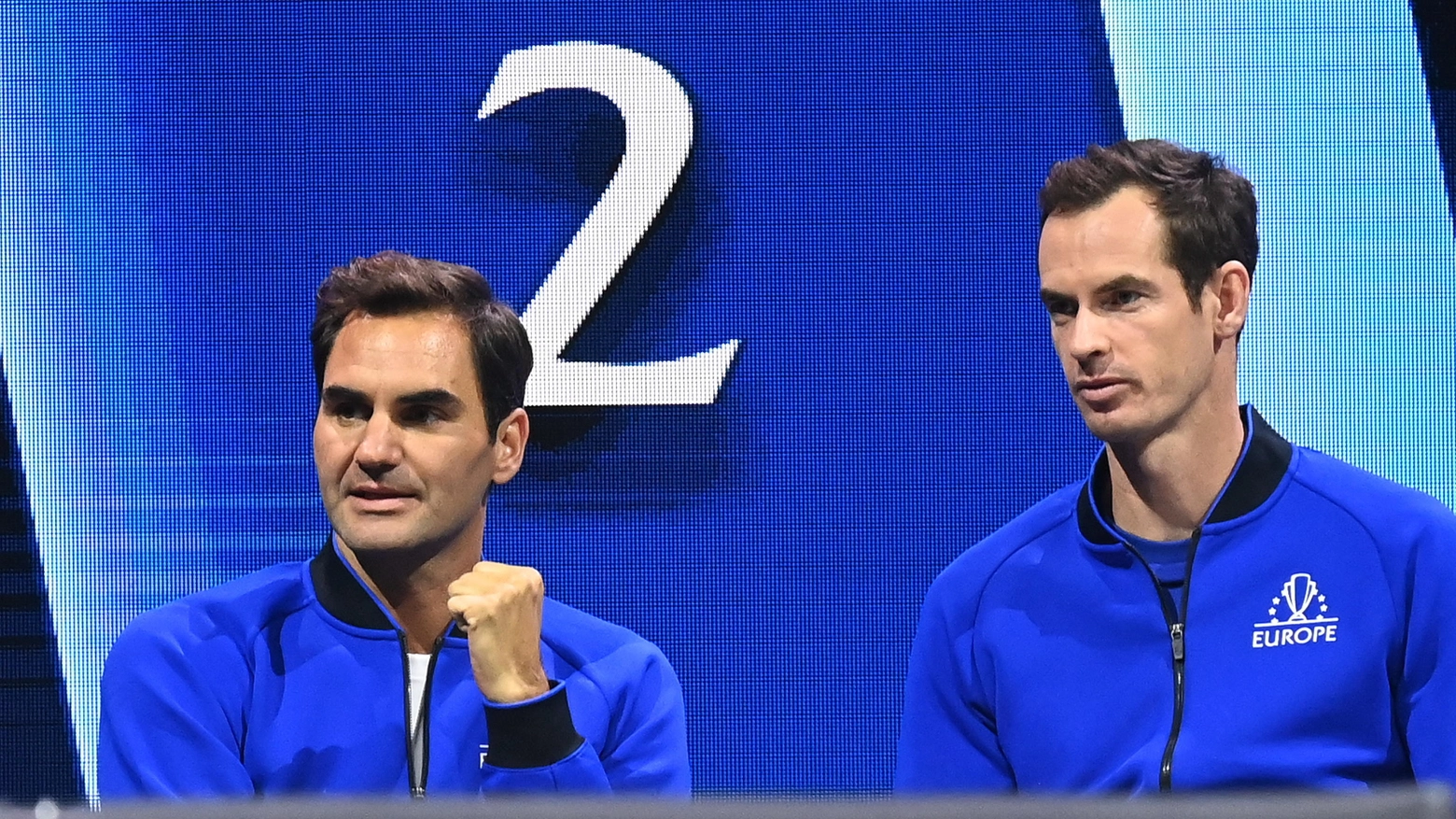 Roger Federer ed Andy Murray (Ansa)