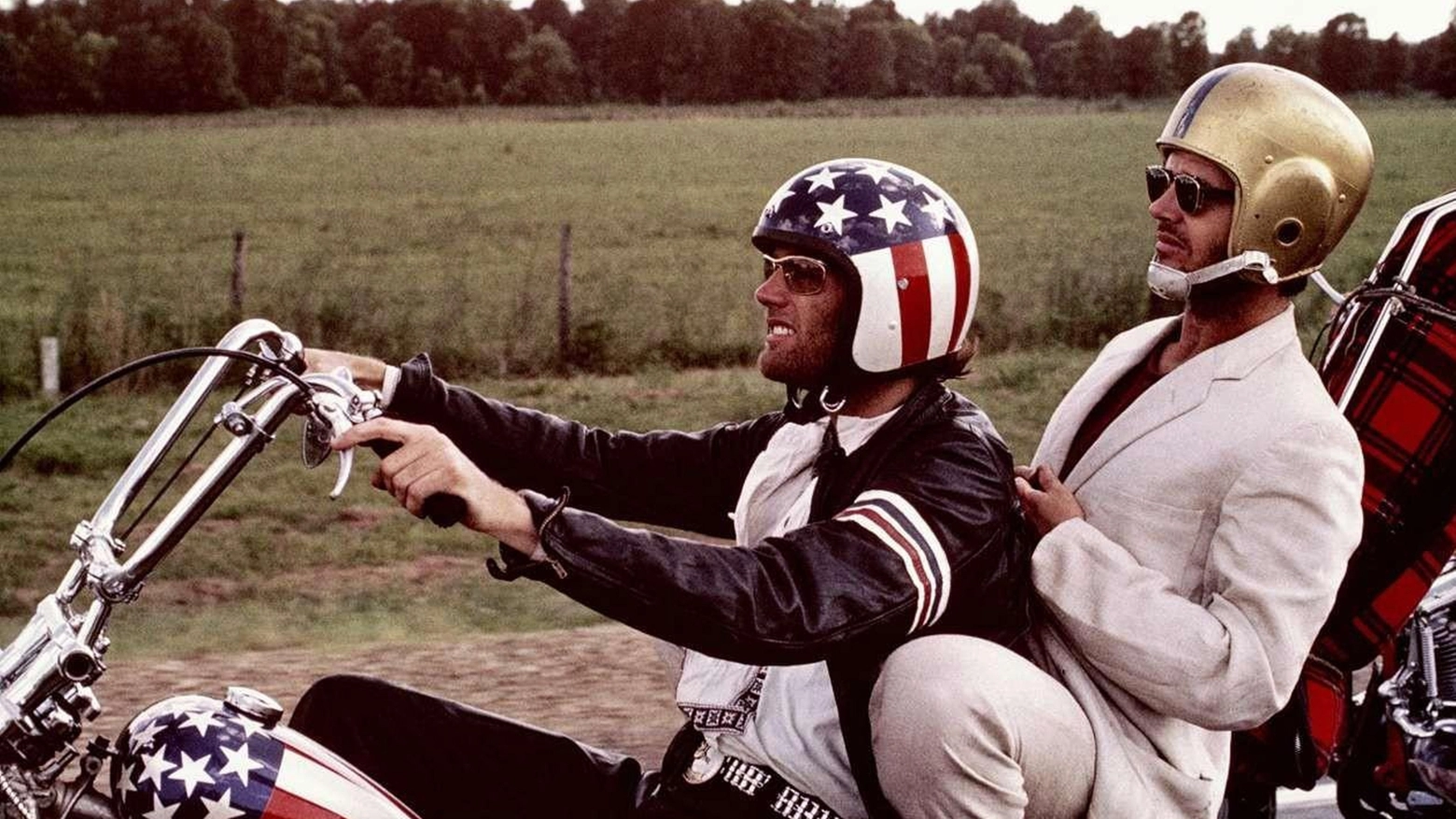 Jack Nicholson e Peter Fonda in Easy Rider (Ansa)