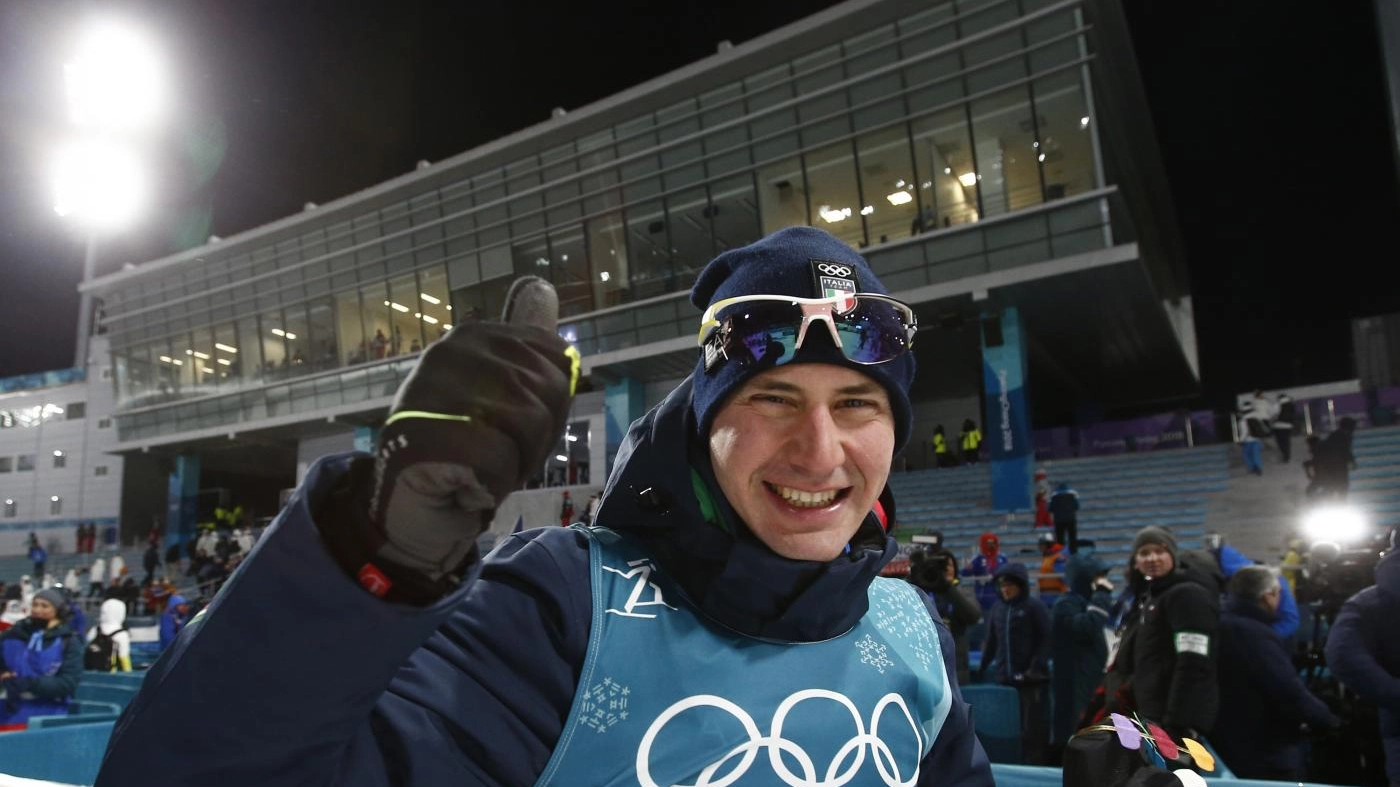 Olimpiadi invernali 2018, la gioia di Dominik Windisch (LaPresse)