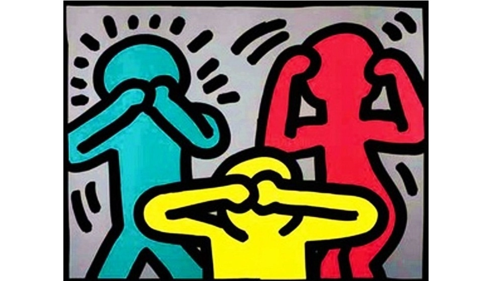 Keith Haring, See No Evil