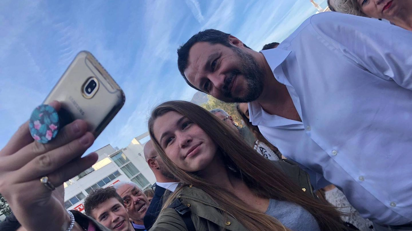 Matteo Salvini a Bolzano: si è speso molto per la campagna elettorale (imagoE)