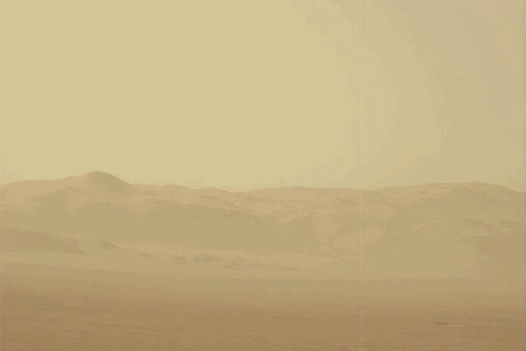 Tempesta di sabbia su Marte (Nasa)