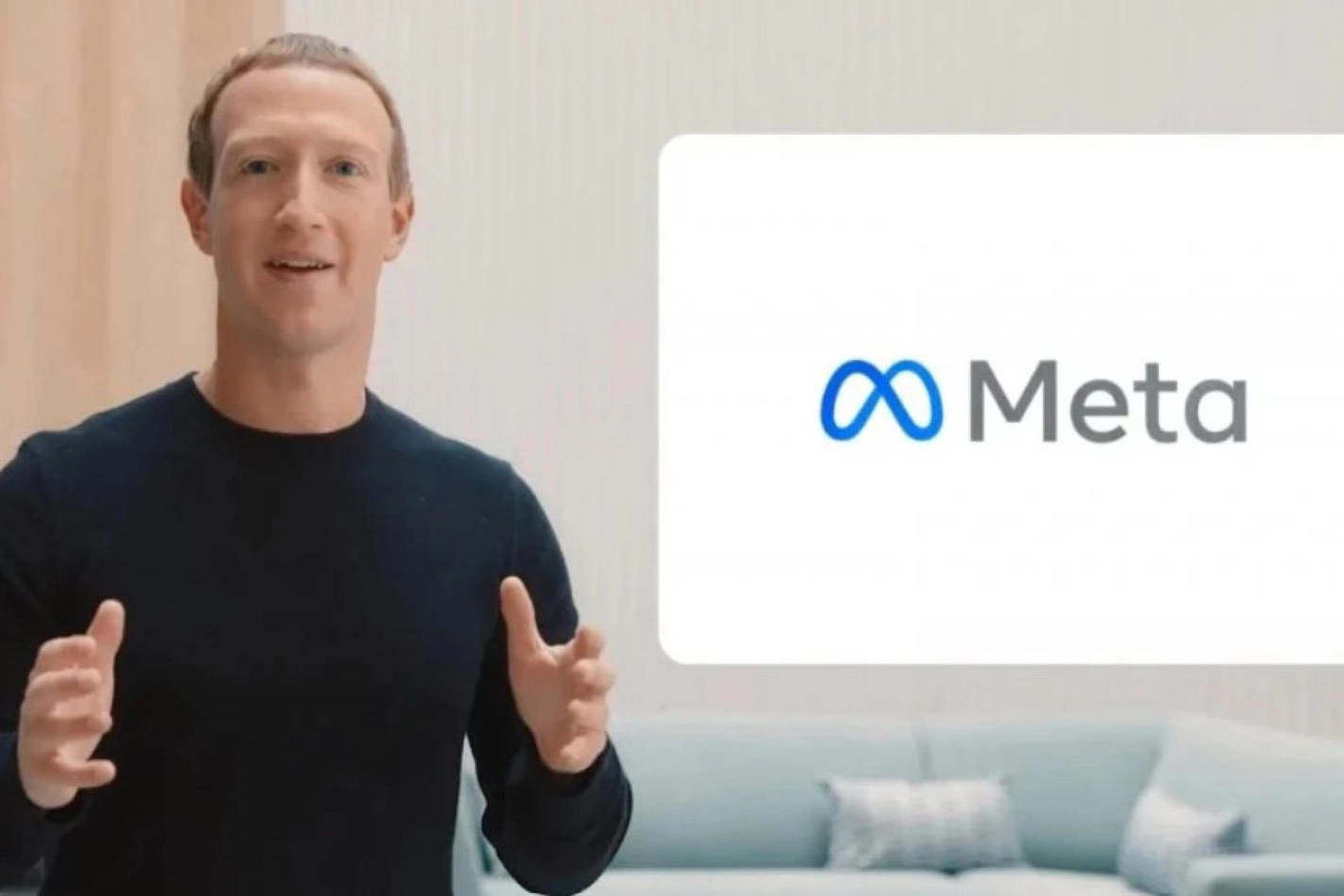 Mark Zuckerberg, nel giorno dell'annuncio di Meta