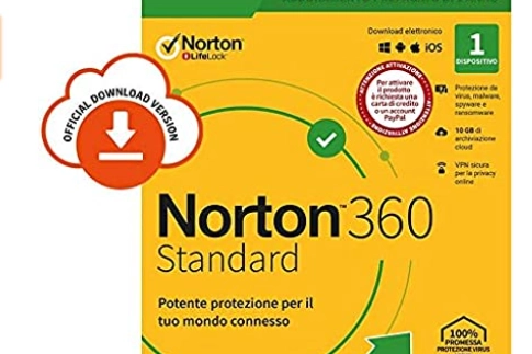 Norton 360 Standard 1 su amazon.com