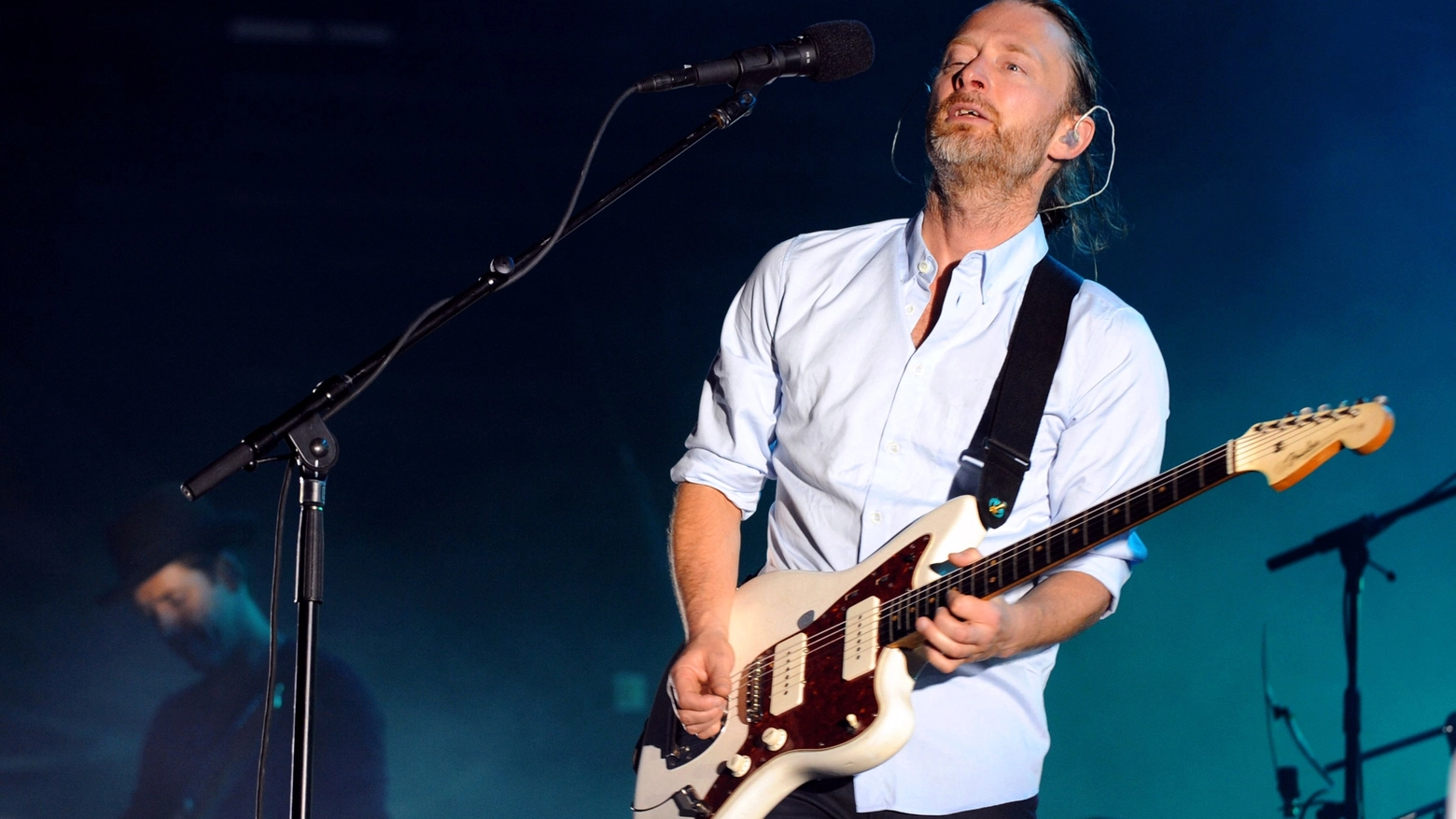 Radiohead, il cantante Thom Yorke (Afp)