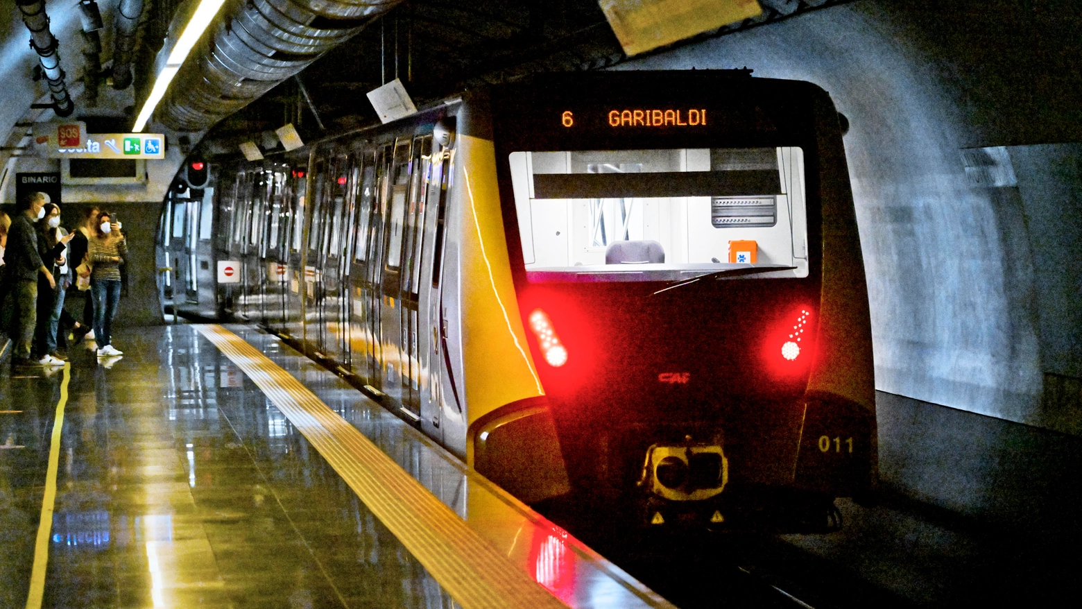 L'inaugurazione del nuovo treno della metropolitana 1 di Napoli, 18  ottobre  2022