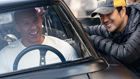 Vin Diesel e Justin Lin sul set di "Fast & Furious 9