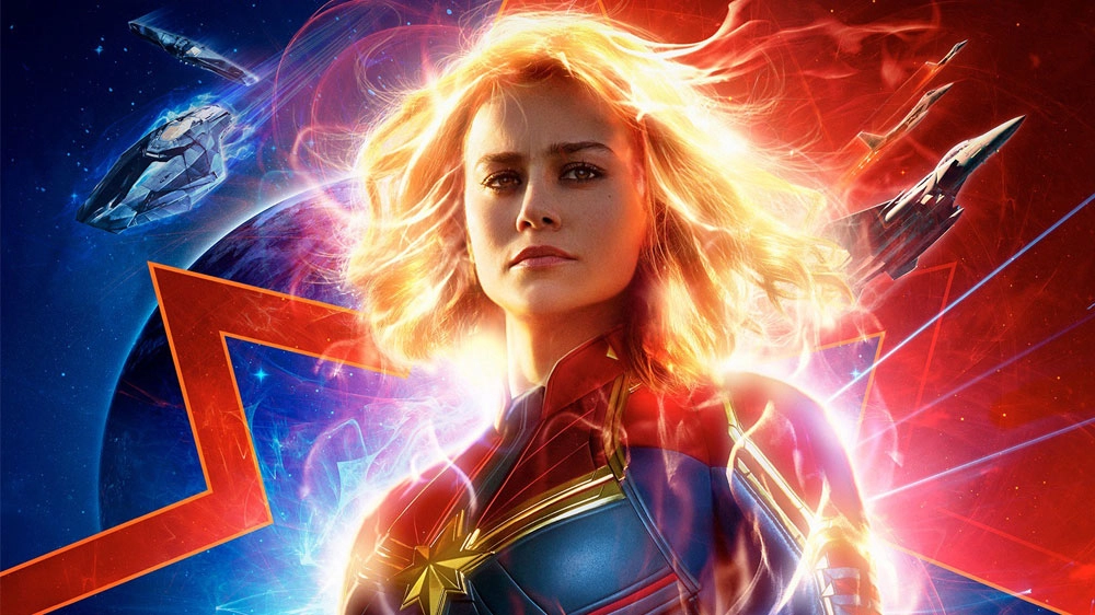 Dettaglio del poster di 'Captain Marvel' – Foto: Marvel Studios