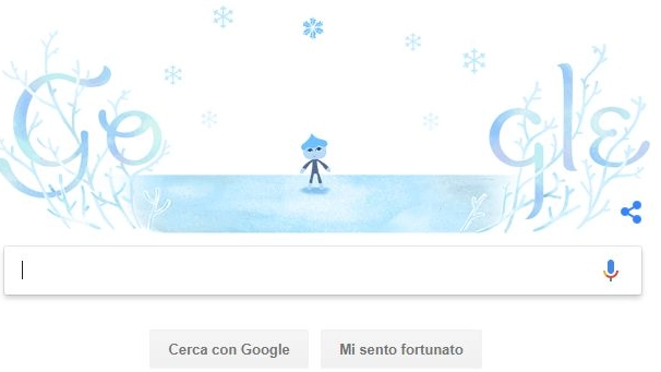 Solstizio d'inverno 2018, il doodle di Google