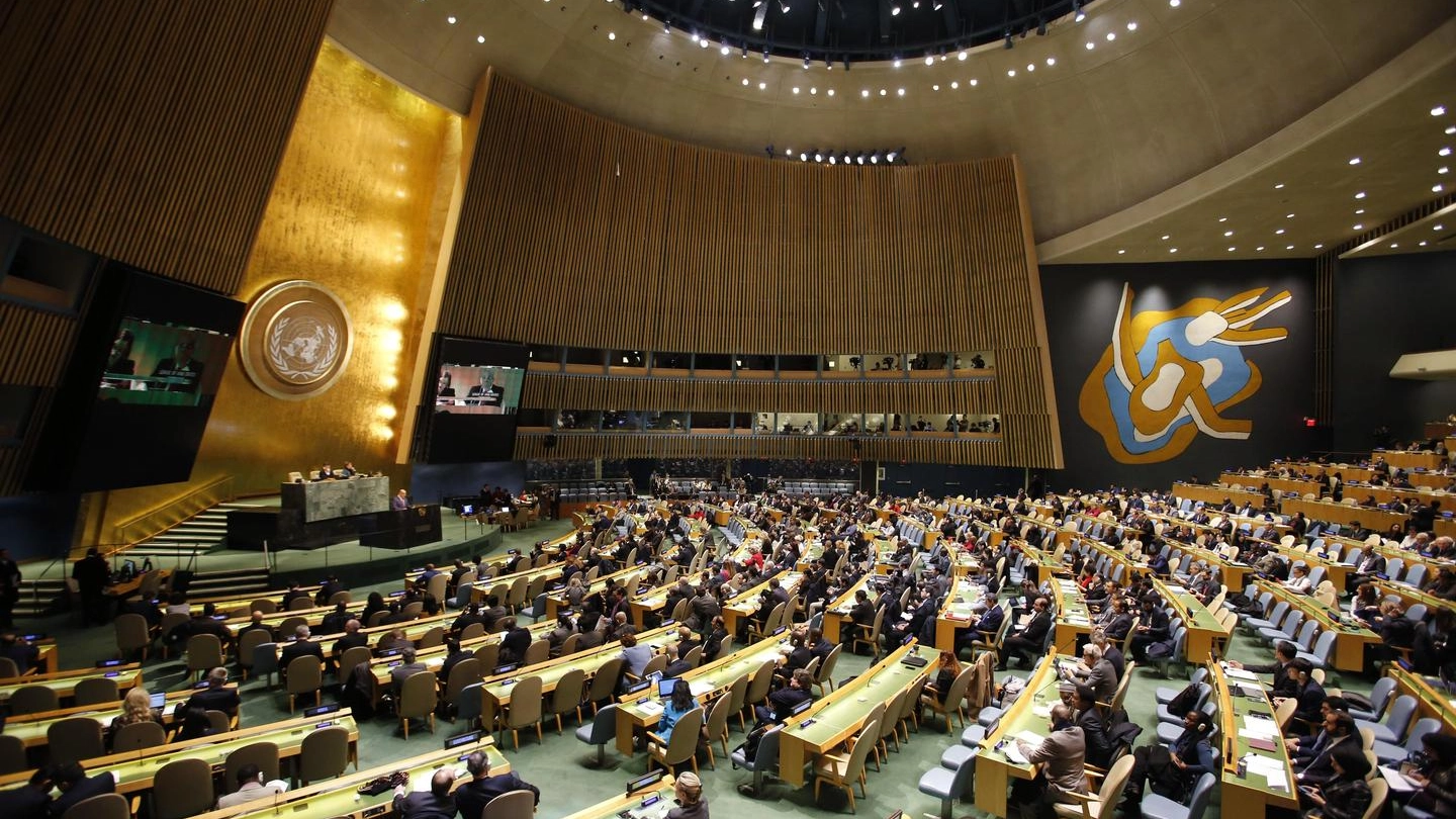L'Assemblea Generale Onu (Ansa)