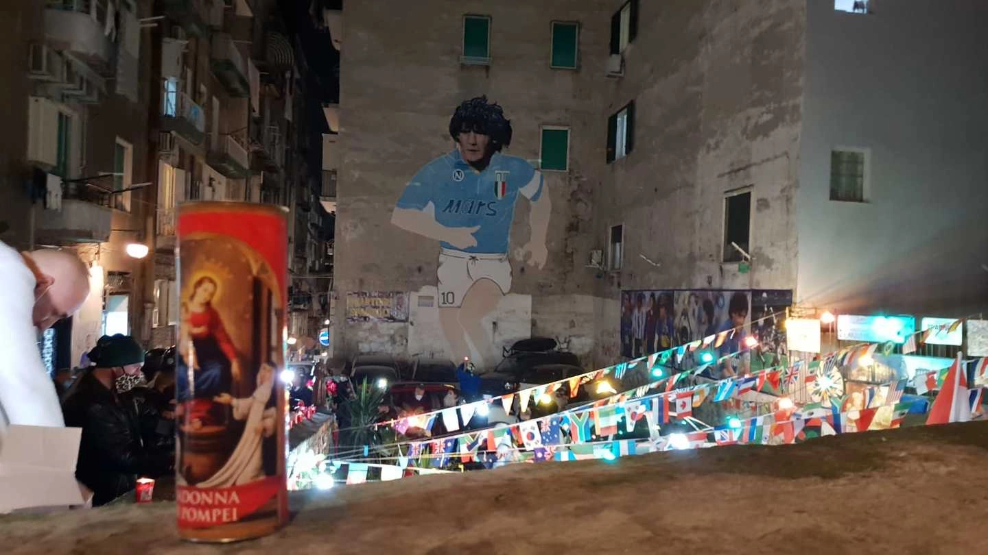 Un angolo dei quartieri spagnoli a Napoli
