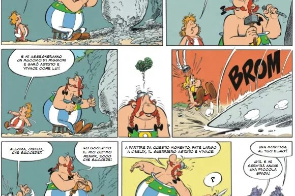 La tavola inedita che precede l'uscita del nuovo album di Asterix