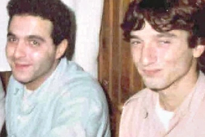 Giorgio Panariello con Francesco (morto nel dicembre del 2011, a soli 50 anni)