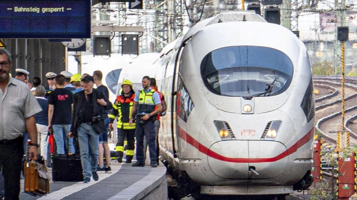 Francoforte, bimbo spinto sotto il treno. Le indagini (Ansa)