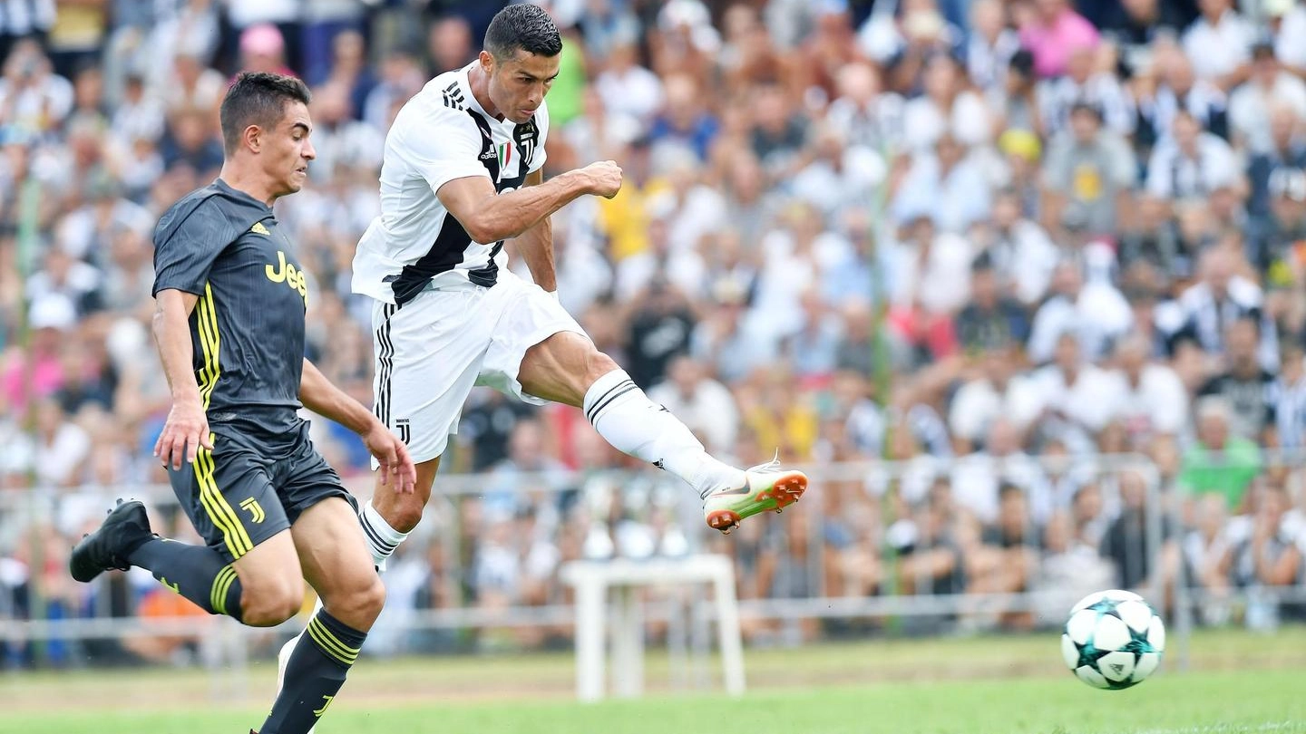 Juventus, il primo gol di Cristiano Ronaldo (Ansa)