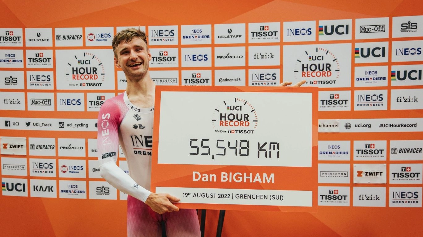 Daniel Bigham ha stabilito il nuovo record dell'ora 