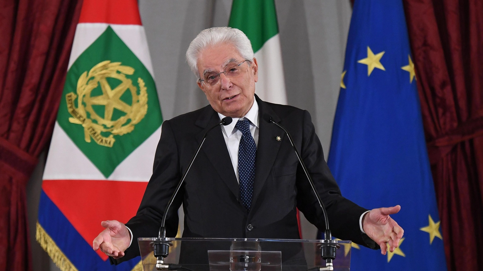 Sergio Mattarella, presidente della Repubblica (Ansa)