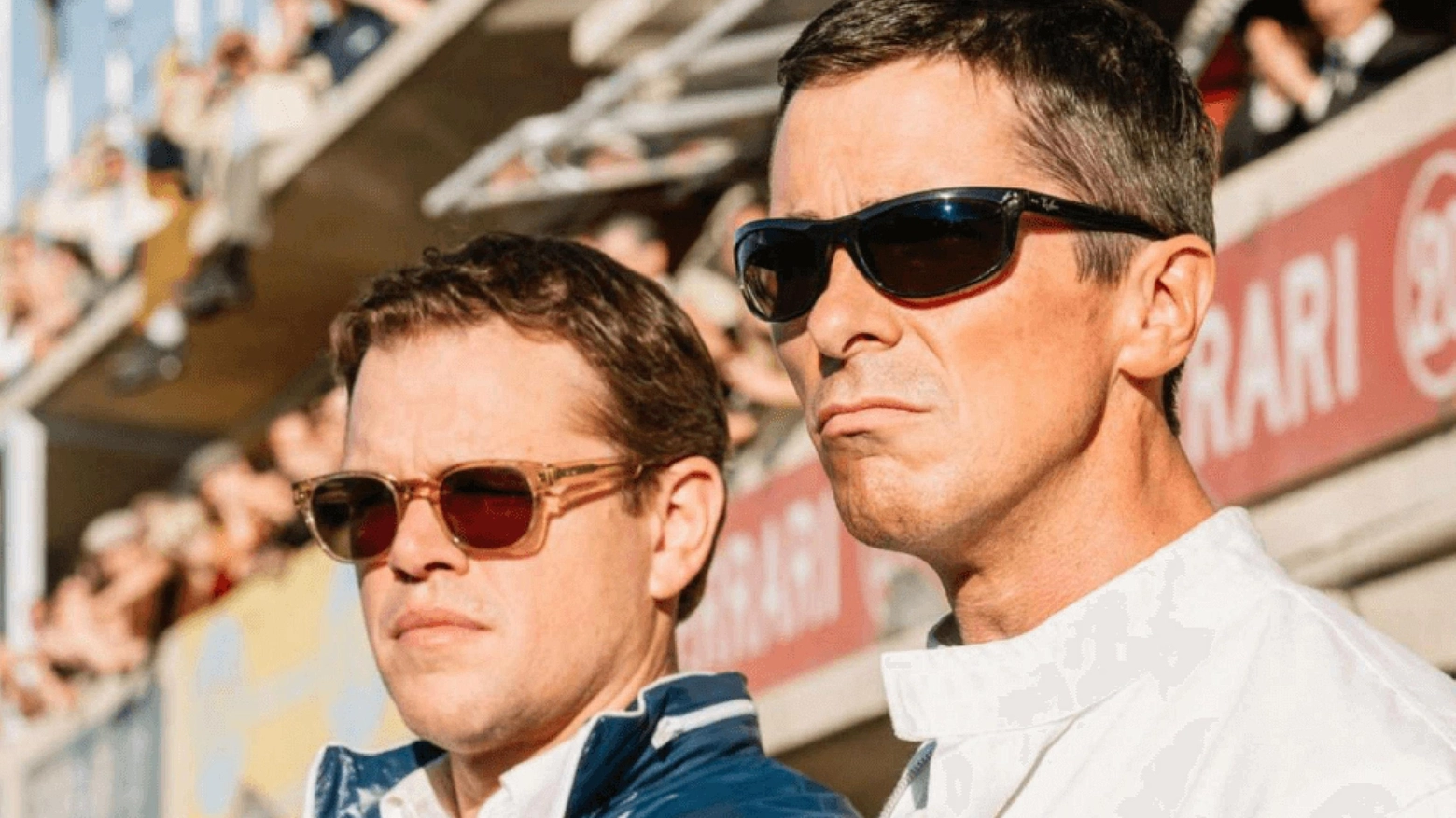 Christian Bale e Matt Damon in  'Le Mans 66 - La grande sfida' (Ansa)