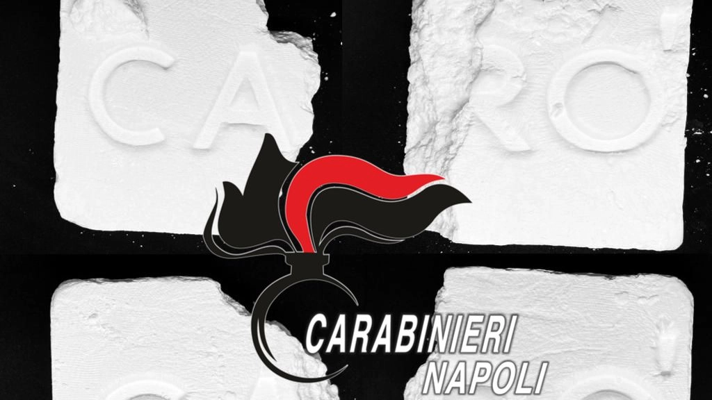 La cocaina sequestrata dai carabinieri di Napoli