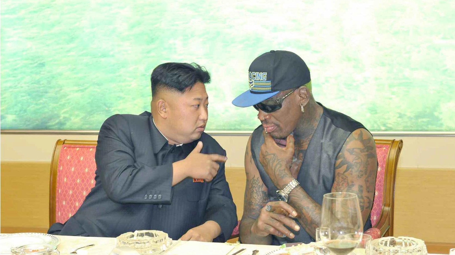 Rodman e Kim Jong-un (ANSA)