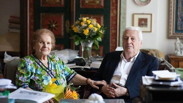 Mario Fiorentini con la moglie Luciana Ottobrini
