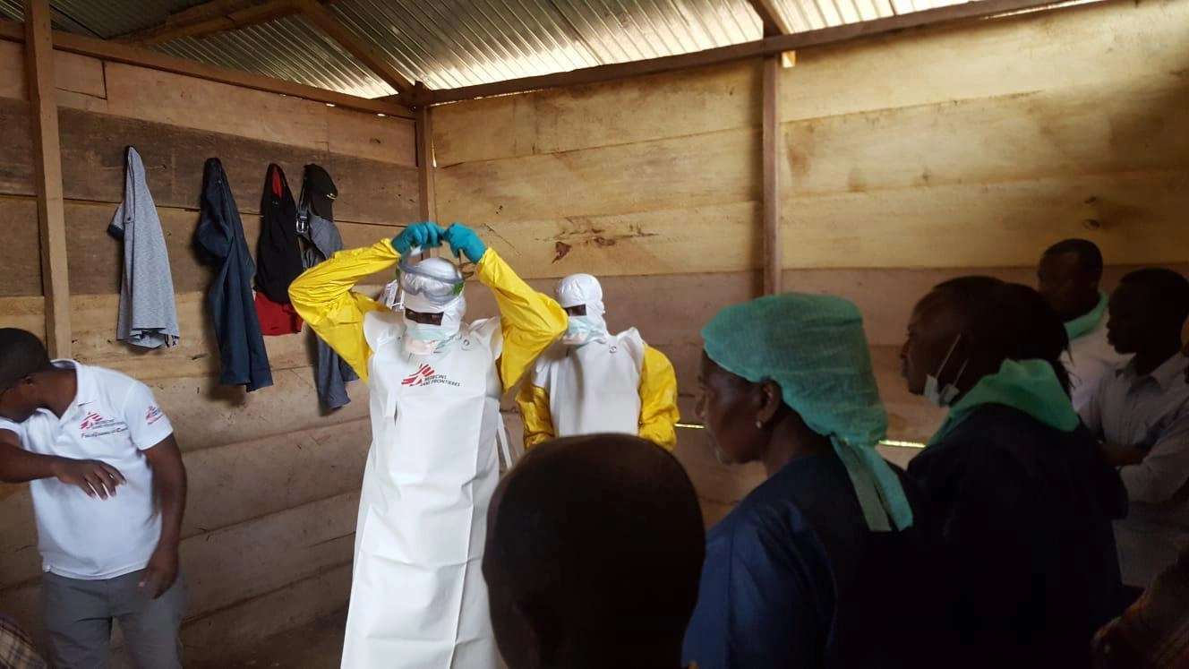 Ambulatorio di Medici Senza Frontiere a Mangina, Congo