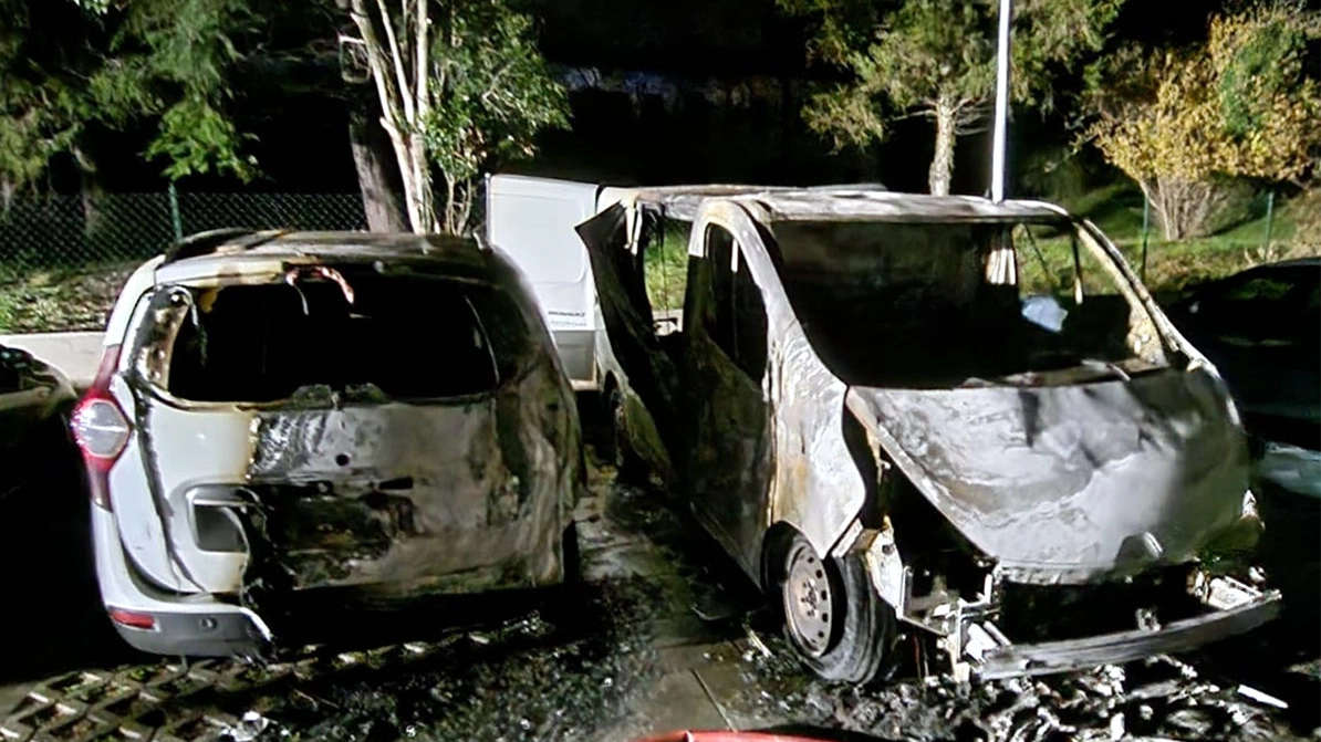 Incendio doloso di auto e furgone (immagine di repertorio)