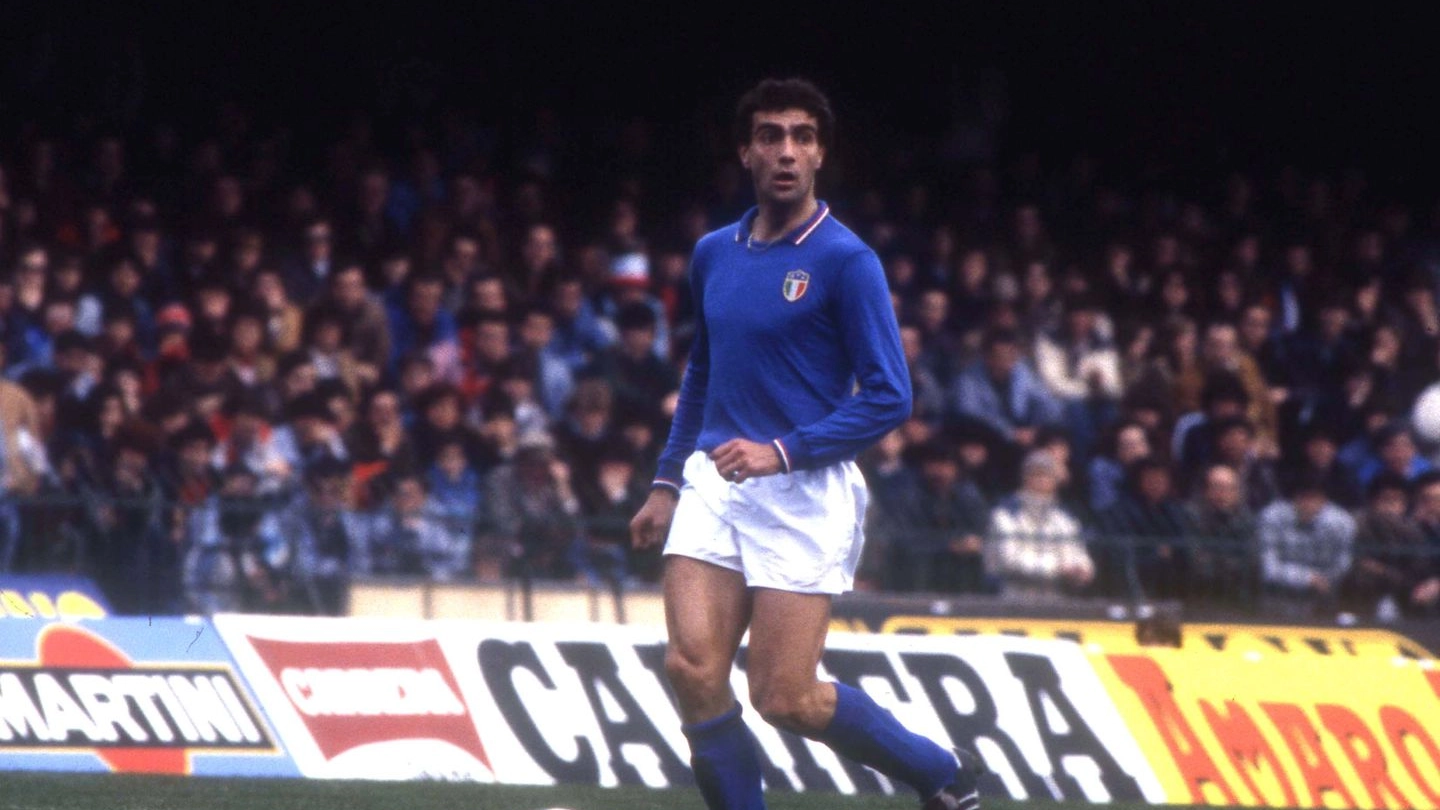 Giuseppe Bergomi con la maglia della Nazionale