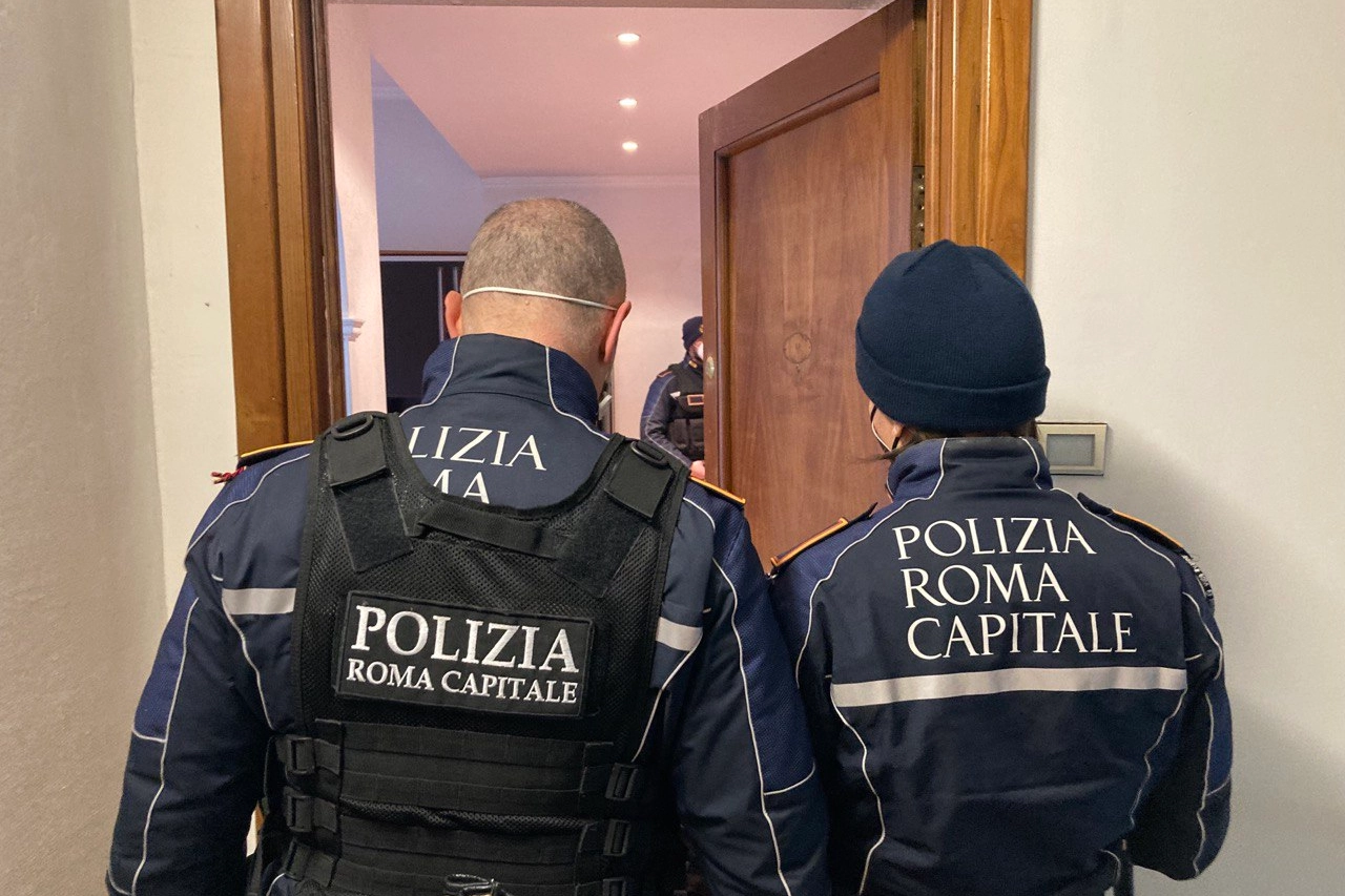 Controlli della polizia di Roma Capitale 