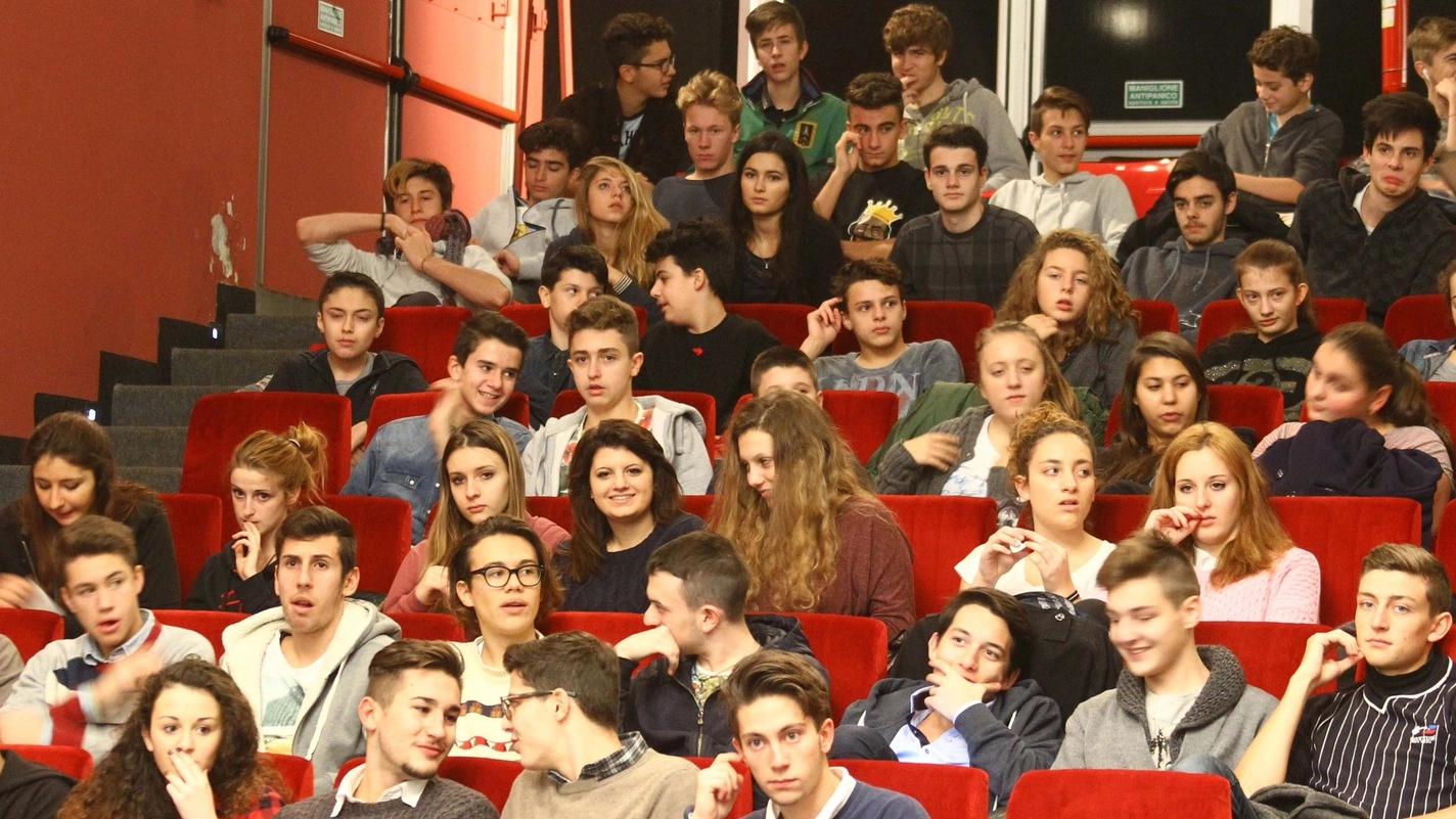 Gli studenti all’auditorium 