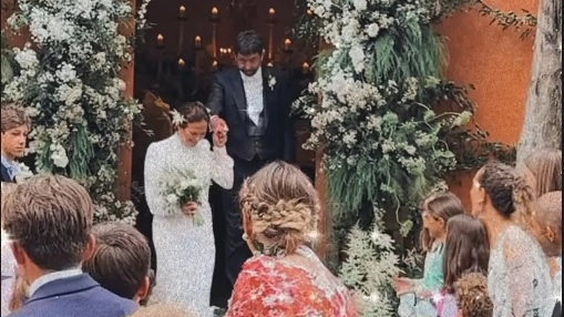 Andrea Agnelli e Deniz Akalin sposi in Umbria (Instagram)