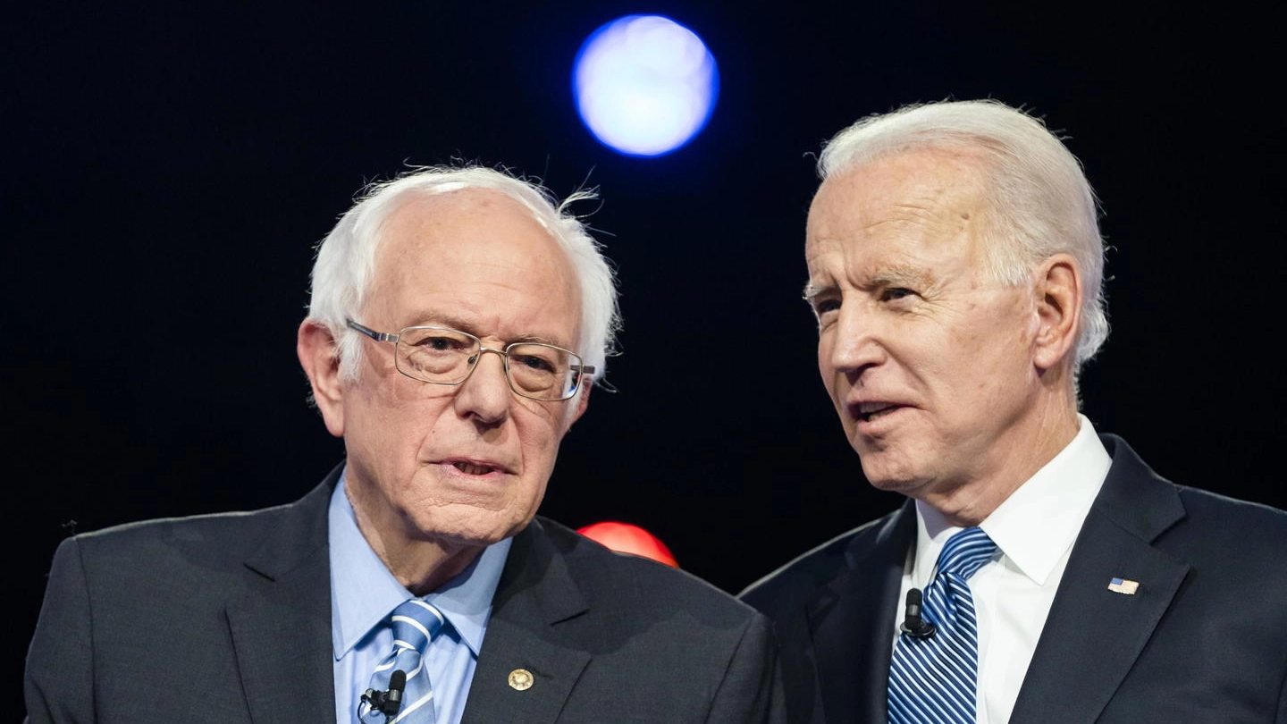 Primarie Usa, Bernie Sanders e Joe Biden (Ansa)