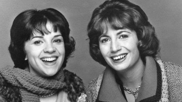 Laverne & Shirley: sinistra Cindy Williams, Shirley, a destra Penny Marshall, Laverne  