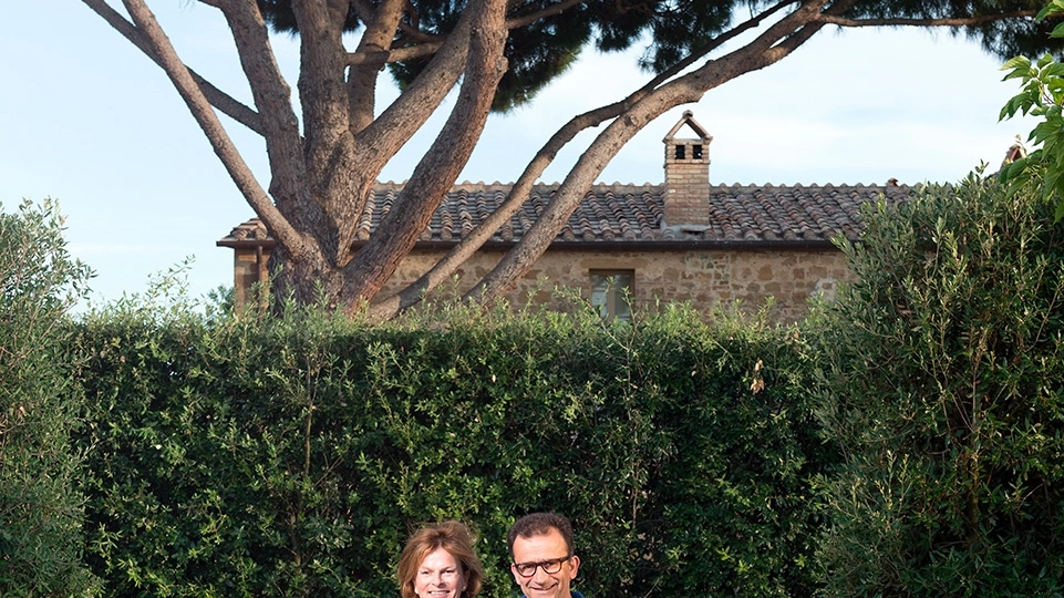 Philippe Bertherat con la moglie Tonie
