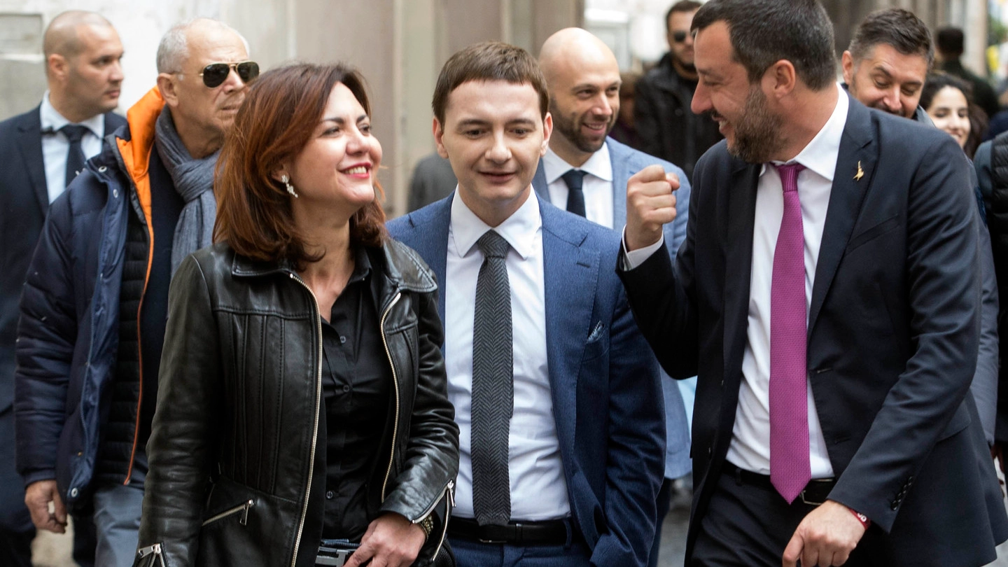 Luca Morisi e Matteo Salvini (ImagoE)