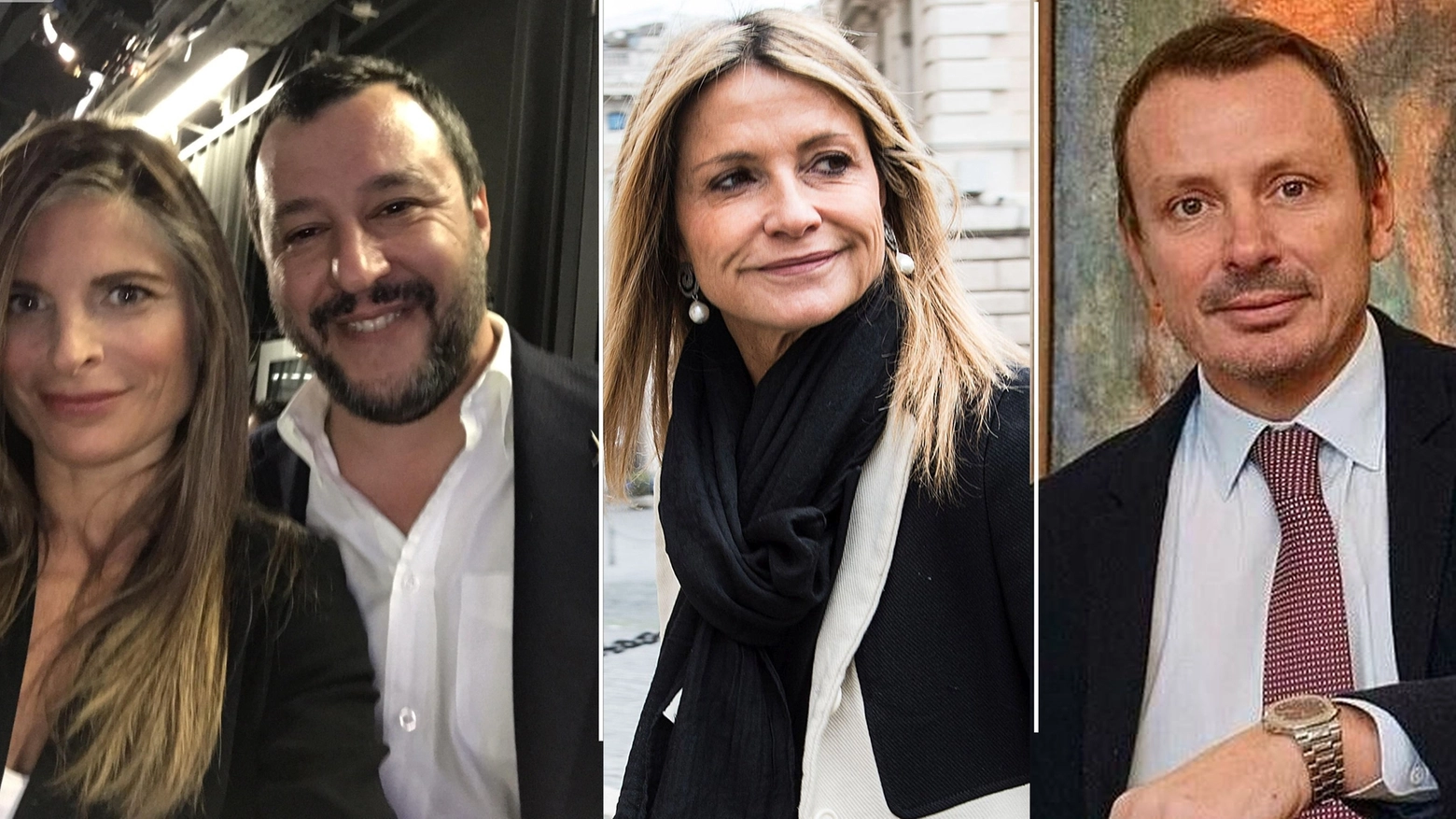 Laura Ravetto, Matteo Salvini, Federica Zanella, Maurizio Carrara (Ansa / ImagoE)